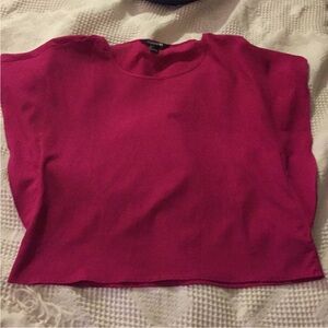 Hot pink short sleeve top